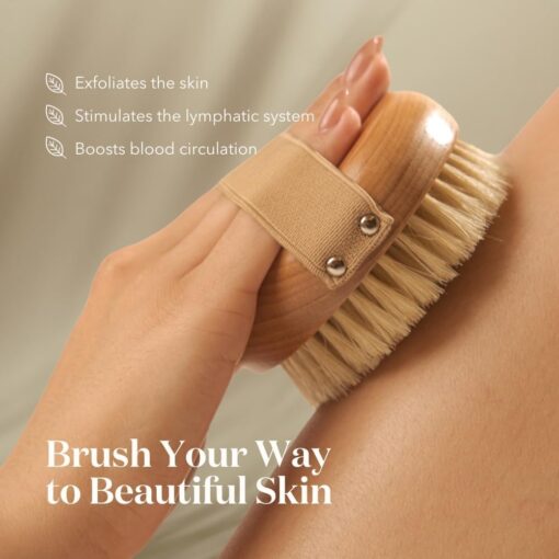 Bare Botanics Palm Size Dry Body Brush - Image 2