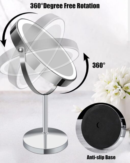 Lighted Rechargeable Makeup Mirror - Image 5