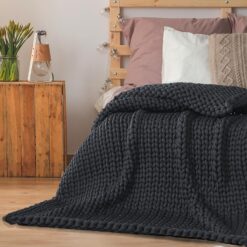 Hand-Knit Chunky Weighted Blanket