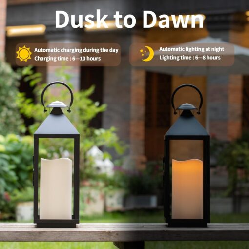 TFROSIM Large Outdoor Solar Candles - Image 3