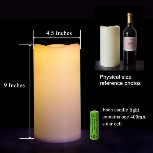 TFROSIM Large Outdoor Solar Candles - Image 5