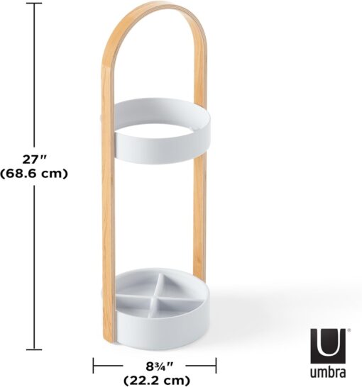 Umbra Bellwood Umbrella Stand - Walnut/Black - Image 4