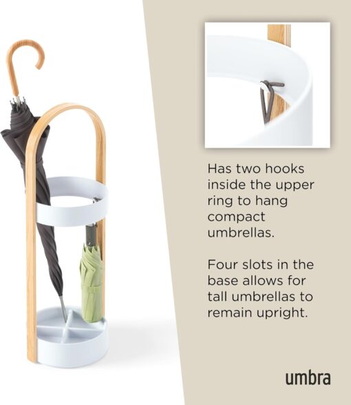 Umbra Bellwood Umbrella Stand - Walnut/Black - Image 5