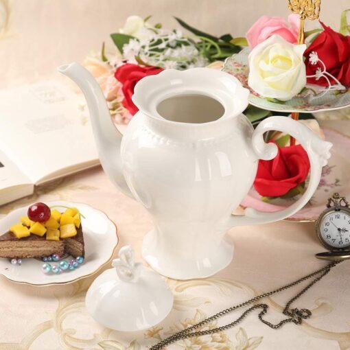 Fine Porcelain Ultra White English Teapot - Image 5