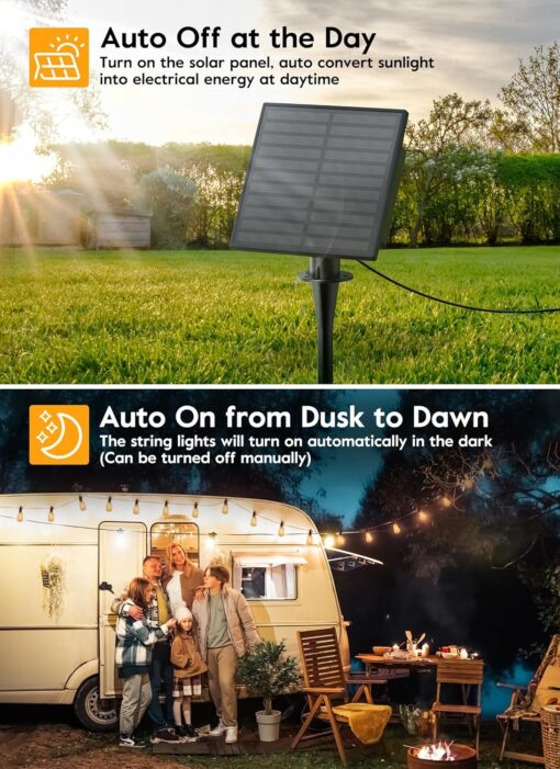 Brightown Solar String Lights Outdoor 70FT - Image 5