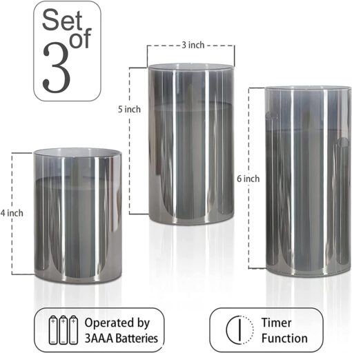 Goldprice LED Flameless Candles - Set of 3 - Image 3