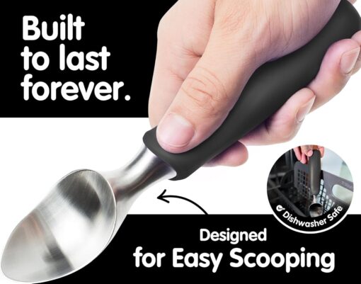 Heavy-Duty Stainless Steel Ice Cream Scoop - Image 3
