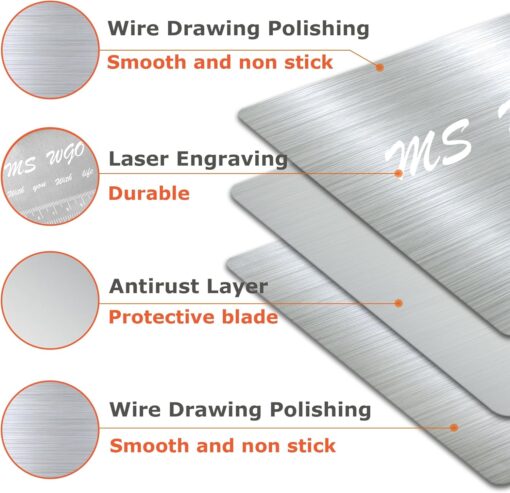 Pro Dough Stainless Steel Pastry Scraper/Cutter/Chopper - Image 3