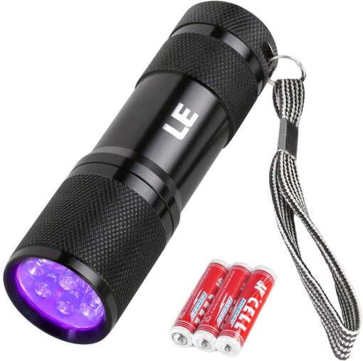 LE UV Flashlight Pet Urine Stain Detector