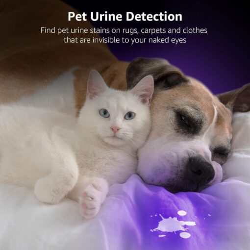 LE UV Flashlight Pet Urine Stain Detector - Image 2