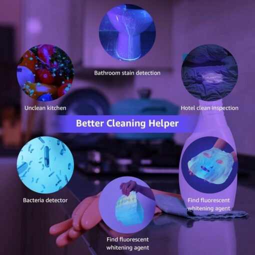 LE UV Flashlight Pet Urine Stain Detector - Image 3