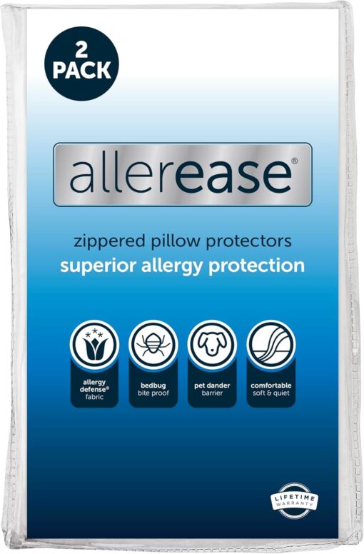 AllerEase Maximum Allergy Pillow Protectors