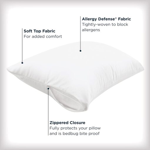 AllerEase Maximum Allergy Pillow Protectors - Image 3