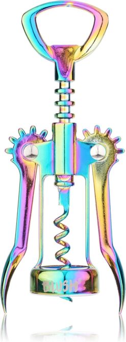 Iridescent Winged Corkscrew Bottle Opener