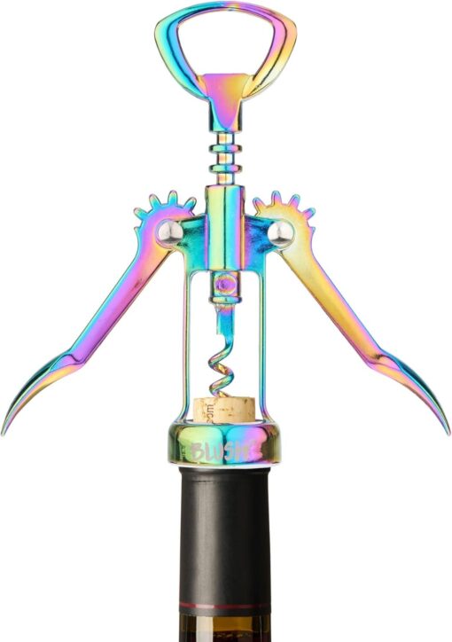 Iridescent Winged Corkscrew Bottle Opener - Image 2