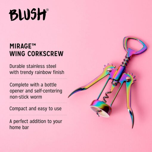 Iridescent Winged Corkscrew Bottle Opener - Image 3