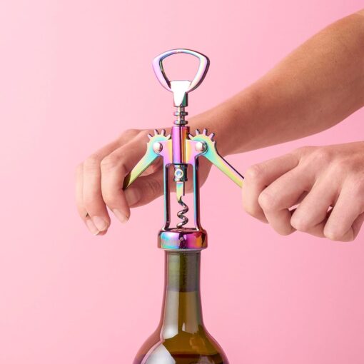 Iridescent Winged Corkscrew Bottle Opener - Image 4