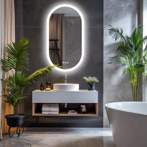 Wisfor Oval LED Bathroom Mirror