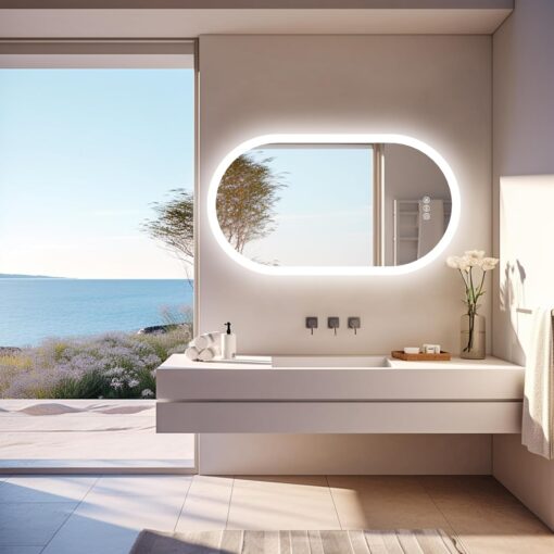 Wisfor Oval LED Bathroom Mirror - Image 3