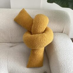 SHINUOER Knot Pillow - Yellow