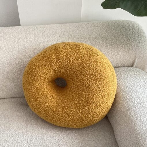 SHINUOER Donut Pillow - Yellow
