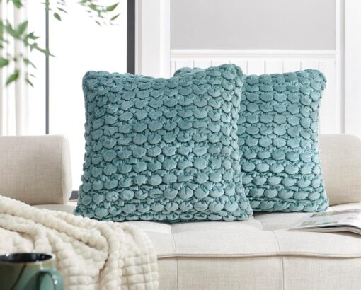 COCOPLOCEUS Yellow Velvet Cushion Covers - Image 3