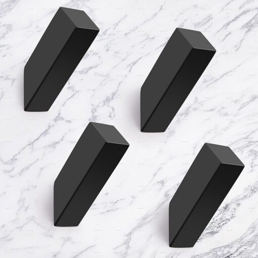 NINETREX Stainless Steel Modern Matte Black Towel Hook