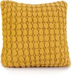 COCOPLOCEUS Yellow Velvet Cushion Covers