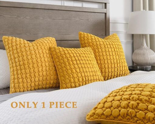 COCOPLOCEUS Yellow Velvet Cushion Covers - Image 8