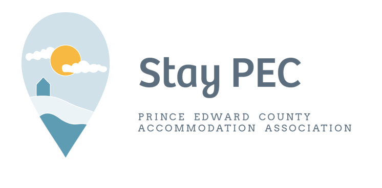 Stay PEC logo. Text: Prince Edward County Accommodations Association